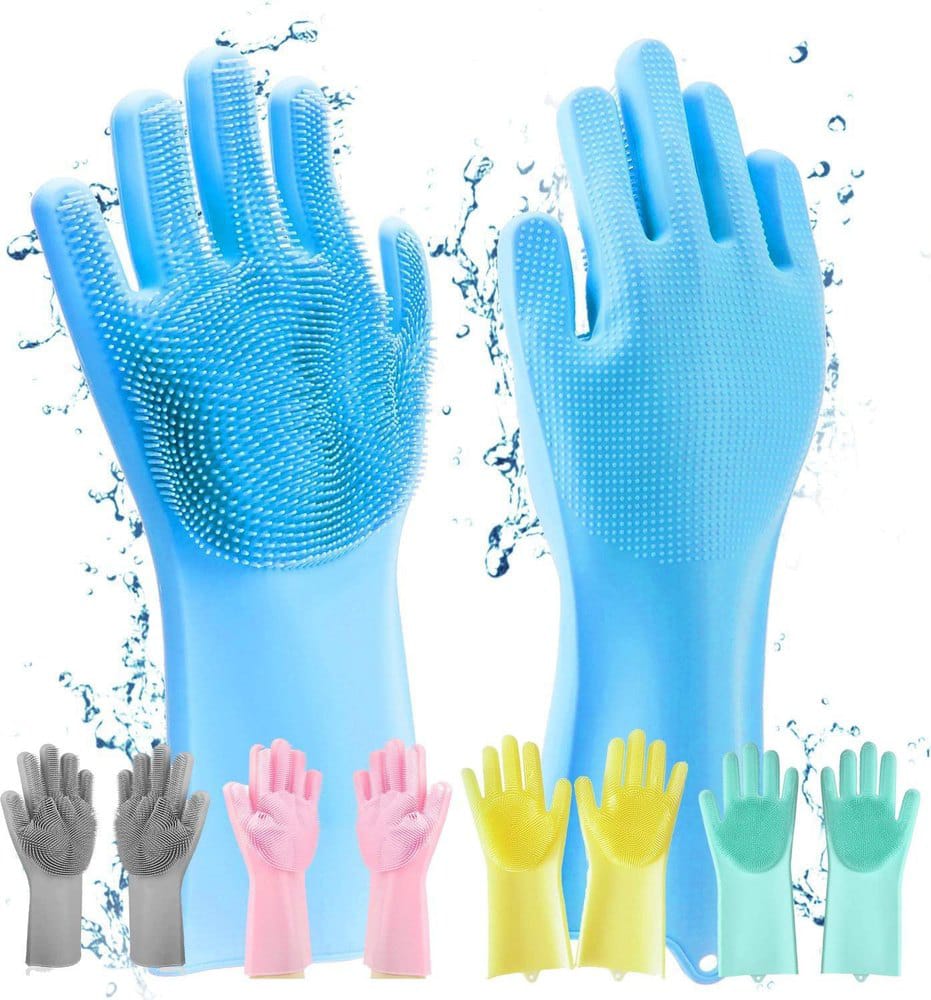 Magic Washing Gloves - Pair Of Silicone Washing Gloves