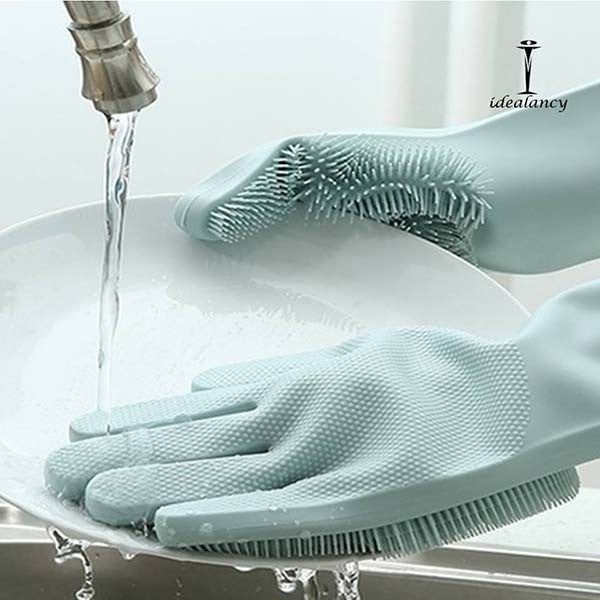 Magic Washing Gloves - Pair Of Silicone Washing Gloves