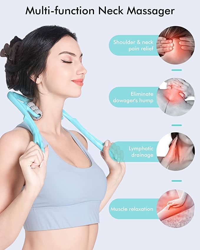 6 Wheel Pressure Point Neck Massager