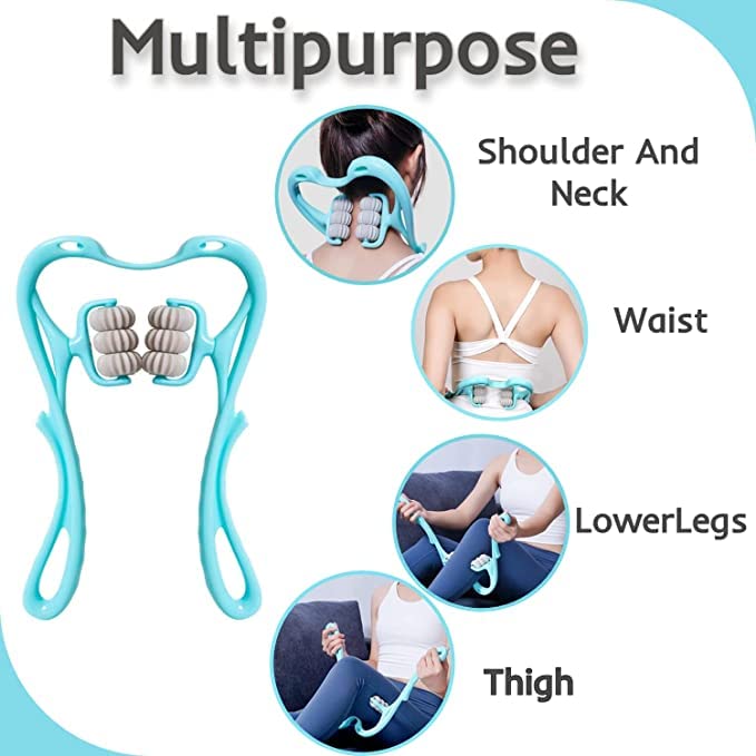 6 Wheel Pressure Point Neck Massager
