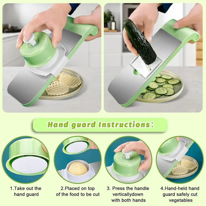 5-in-1 Stainless Steel Veg Cutter